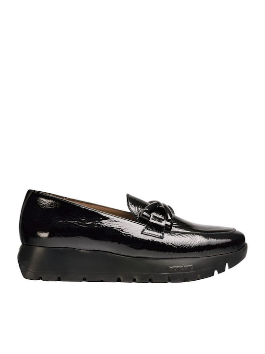 Wonders Γυναικεία Loafers σε Μαύρο Χρώμα