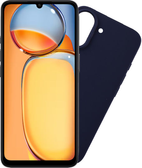 Volte-Tel Redmi Back Cover Σιλικόνης με Λουράκι Μπλε (Xiaomi Redmi 13C 4G/5G)