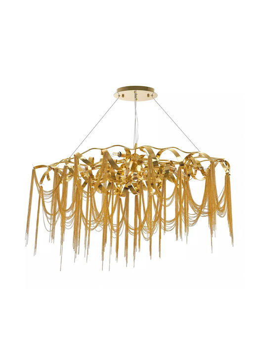 Cadence Chandelier Gold Elbulgaria 12xe14 3087/l120 Gd