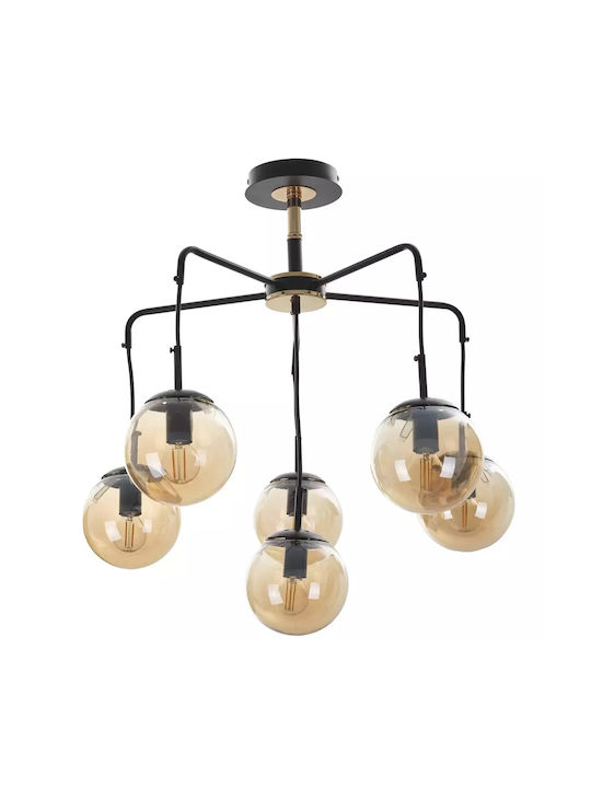 Ballota Chandelier Black Elbulgaria 6xe14 2840/6