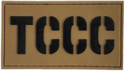 Tccc Tactical Combat Casualty Care Patch PVC Coyote