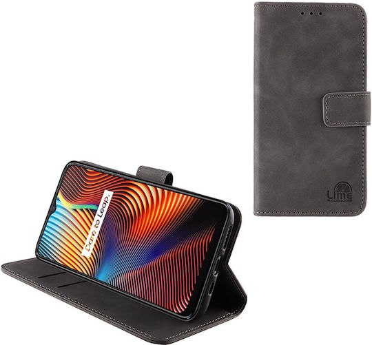 Lime Essential Magnet Wallet Δερματίνης Γκρι (Realme 7i)