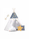 Nukido Kids Indian Teepee Play Tent for 3+ years Blue