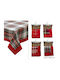 General Trade Коледно Покривка за маса Каре Зелен Д140xШ180см.