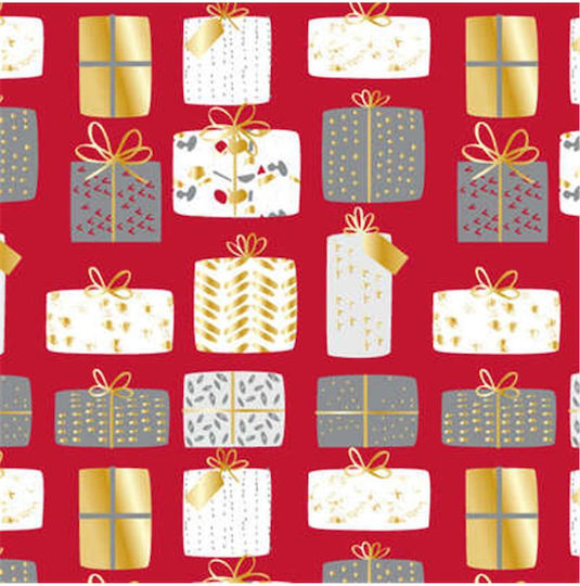 Atmosphera Christmas Wrapping Paper for Gift Red 1000cm.