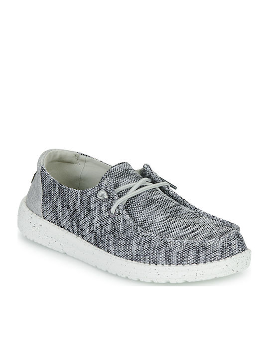 Hey Dude Wendy Sox Women's Moccasins in Gray Color