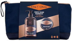 Gillette King C. Perfect Beard Regimen Kit Soap Beard & Moustache Grooming Set 350ml Gillette King C. Perfect Beard Regimen Kit Soap Beard & Moustache Grooming Set 350ml