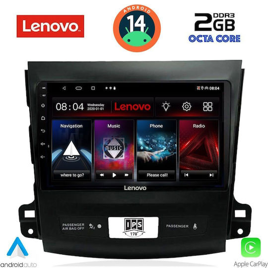 Lenovo Автомобилна Аудио Система (Блутут/USB/AUX/WiFi/GPS/Apple-Carplay/Android-Auto) с Тъчскрийн 9"
