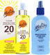 Malibu SPF20 Transparentes Schutzspray + After Sun Spray Balsam 200ml