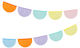 Multicolored Semi-Circle Garland