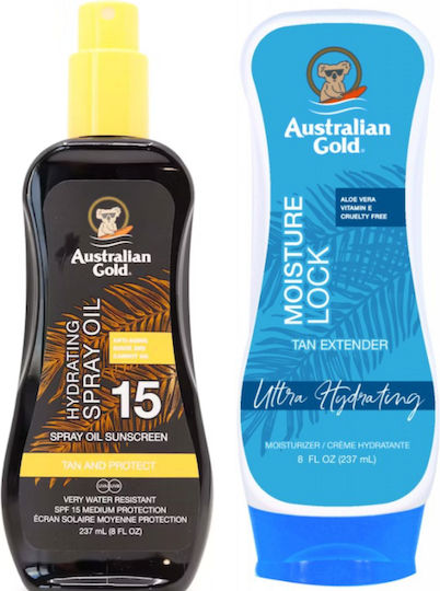 Australian Gold Spf15 Spray Oil + Moisture Lock 237ml
