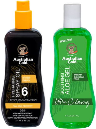 Australian Gold Spf6 Protective Spray Oil + Aloe After Sun