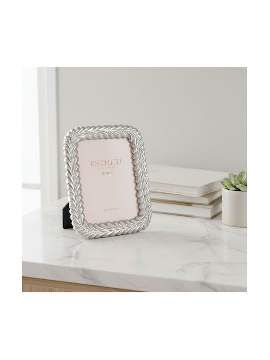 Estheti Home Κορνίζα Resin Ασημί 13x18cm 756-12031