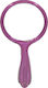 Hand Makeup Mirror 11.5x11.5cm Pink