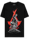 Difuzed Shadows T-shirt Assassin's Creed Μαύρο Βαμβακερό
