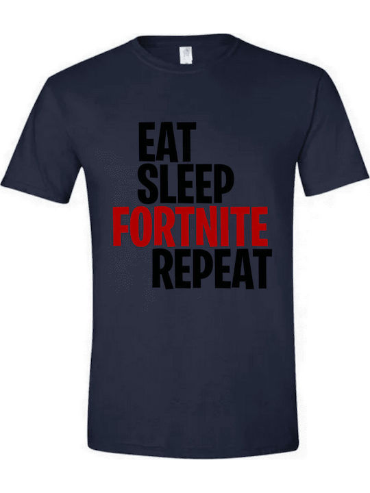 Gildan Παιδικό T-shirt Navy Μπλε Fortnite fever