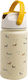 The Cotton Cloud Flying Dog Cotton Cloud Kids Water Bottle Thermos Stainless Steel with Straw Yellow 420ml