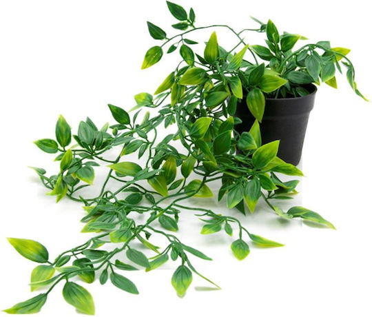 Künstlicher Hänge-Pothos H42cm Schwarzer Topf Ø11cm Künstlicher Hänge-Pothos H42cm Schwarzer Topf Ø11cm
