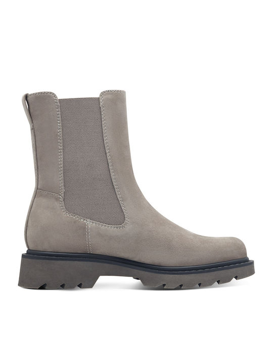 Tamaris Leder Stiefeletten Damen Gray 1-25477-43-200 Skroutz Germany