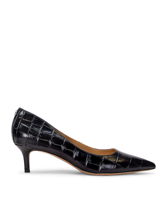 Ralph Lauren Leder Pumps Schwarz