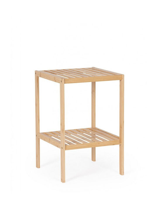 Square Side Table Cayden from Bamboo Natural L33xW33xH50cm.