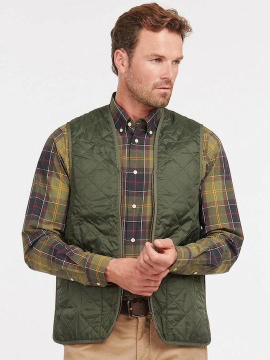 Barbour Αμάνικο Μπουφάν Puffer Olive