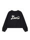Kids Sweatshirt Black Crew