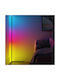 LED Floor Lamp H120xW30cm. with RGB Light Black