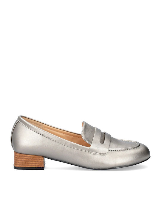 Дамски Loafers в Сребрист Цвят
