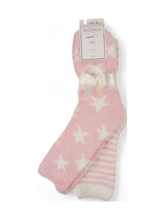 Soma Socks Γυναικείες Κάλτσες Ροζ 2Pack