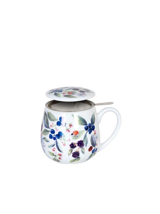 Konitz Cană Ceramică cu Capac Violet 420ml 1buc