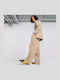 Football Sweatpants without Elastic Beige