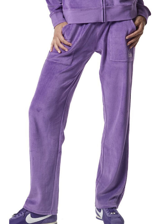 Долнище на анцуг Велур Purple Saphire