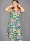 Summer Midi Dress Wrap Green 571524 PRASINO