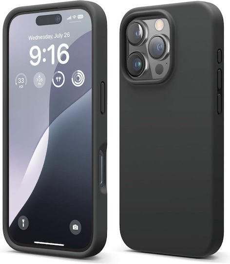 Elago Premium Liquid Back Cover Σιλικόνης Μαύρο (iPhone 16 Pro)