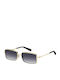 Marc Jacobs Damen Sonnenbrille mit Gold Metall Gestell und Gray Verlaufsfarbe Linse