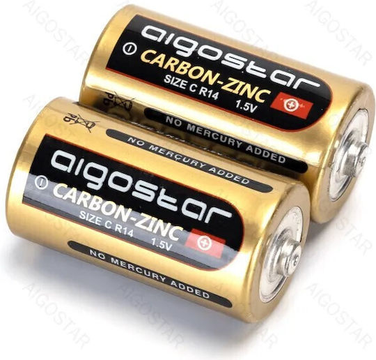 Aigostar Baterii Zinc C 1.5V 2buc