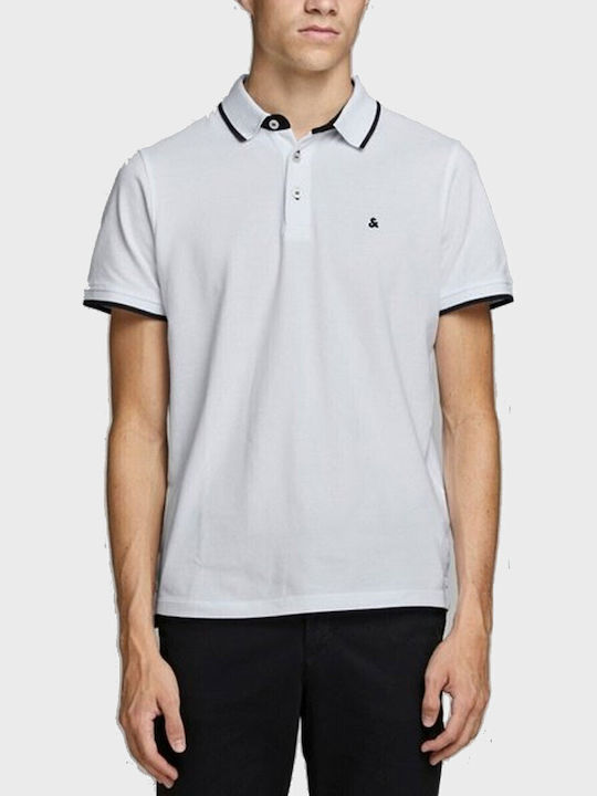 Jack & Jones Polo Tricou White/black