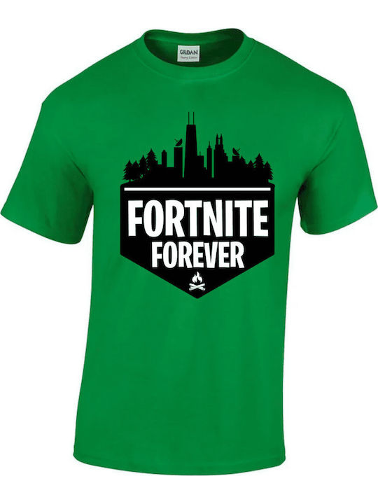 Gildan Tricou pentru copii Verde Fortnite pentr...
