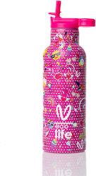 Ecolife Vasiliki Thermos 500ml Rainbow (Various Designs/Colours)