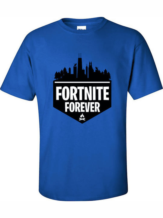 Gildan Tricou pentru copii Ruleta albastră Fort...