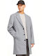 Ανδρικό Παλτό Light Grey Melange