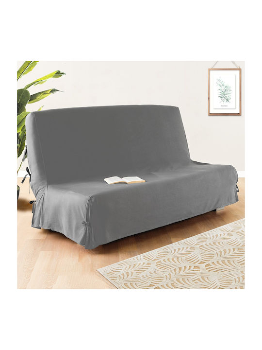 Atmosphera Sofa Cover with Ties 200 X 140 Cm Grey 13429725 3560238991213