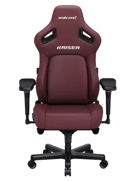 Anda Seat Kaiser 4 L Καρέκλα Gaming Δερματίνης με Ρυθμιζόμενα Μπράτσα Maroon