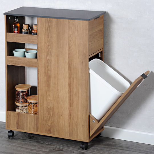 Kesper Lebensmittelregal Hölzernes 4 Ebenen Braun