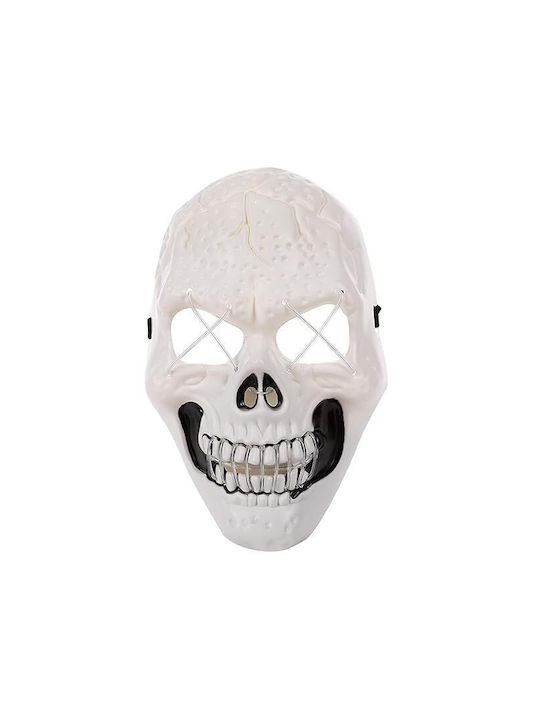 Halloween Skull Mask Zola Model White White Lig...
