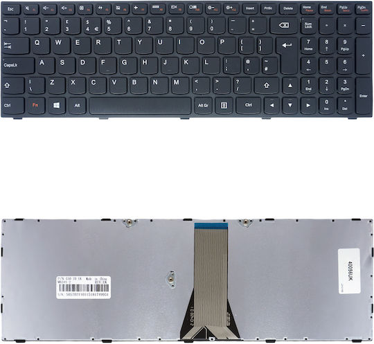 Laptop Keyboard IBM-Lenovo G50-70 Model 20351 Type 80DY 25214803 T6G1-GRE NSK-BQ0SN PK130TH2A01 PK1314K2A01 9Z.NB4SN.00L UK Code 40056UK