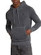 Garment Dyed Sweatshirt with Hood Gray