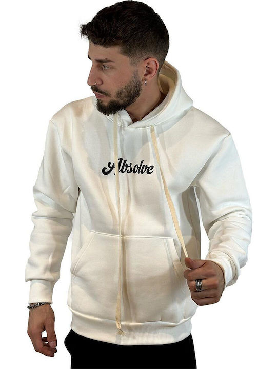 Sweatshirt mit Kapuze Ecru