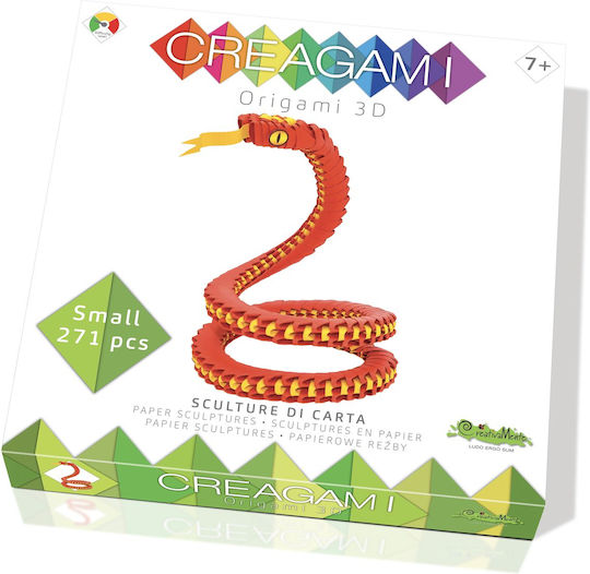 Origami Creagami Snake pentru copii de 3+ ani+ ani